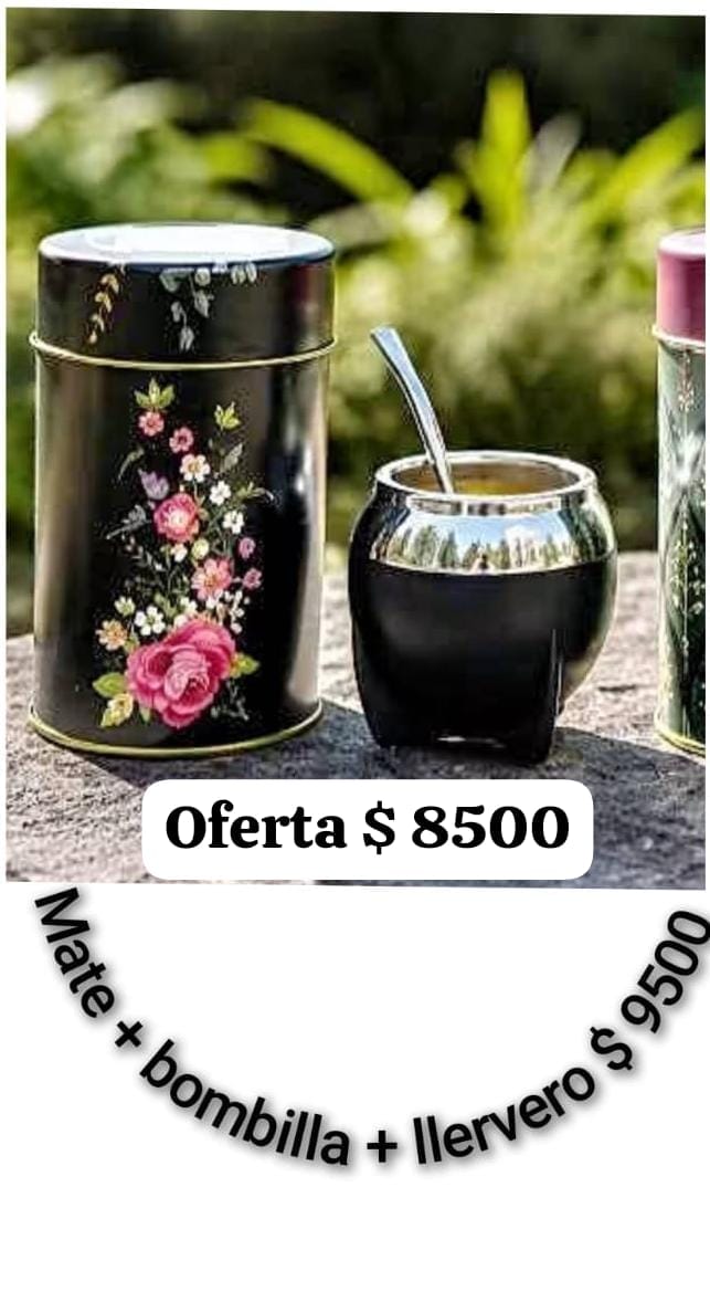 Mate más bombilla y llervero